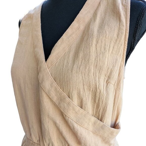 (032) Mossimo Tan Sleeveless Dress Size Medium - Picture 3 of 8